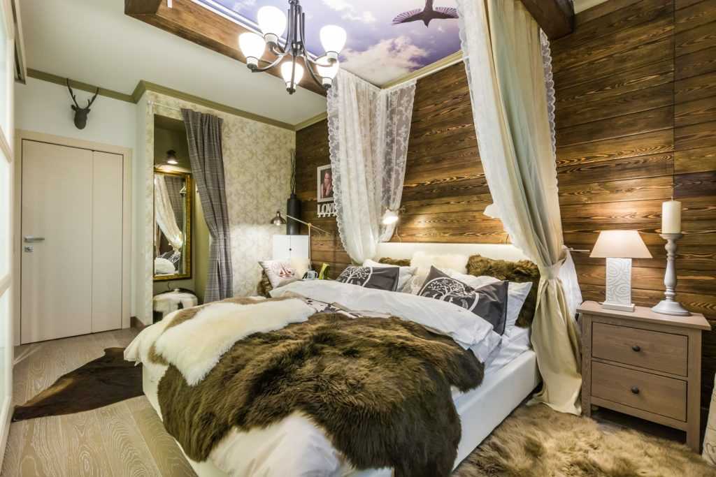 Спальня в деревянном интерьере: как обустроить комнату для сна