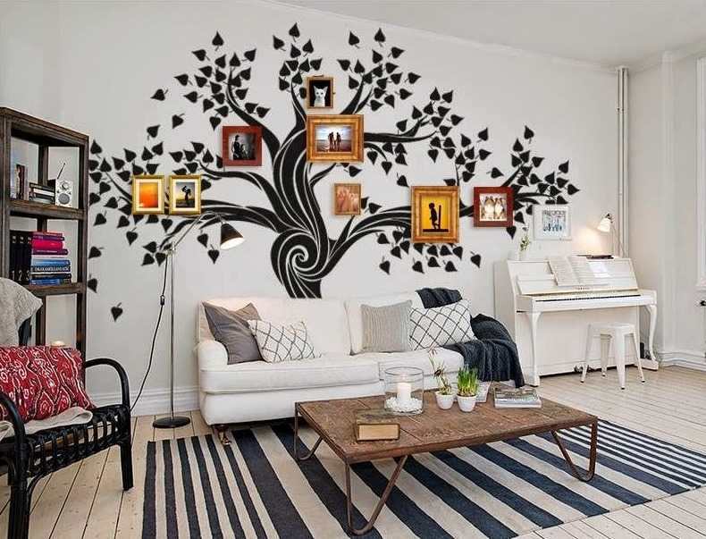 Наклейки на стену - 85 фото идей для простой и красивой декорации интерьера
