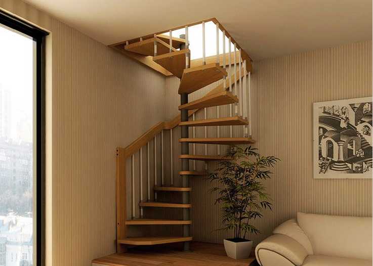 Преимущества и недостатки компактных лестниц на 2 этаж