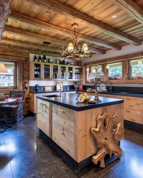 Дом в стиле шале: интерьер загородного деревянного дома, современные коттеджи в альпийском стиле
 - 33 фото