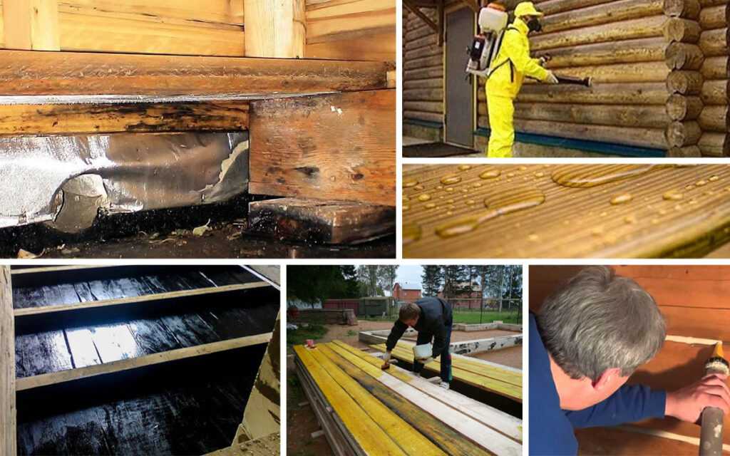 Как предотвратить гниение древесины - защита и обработка