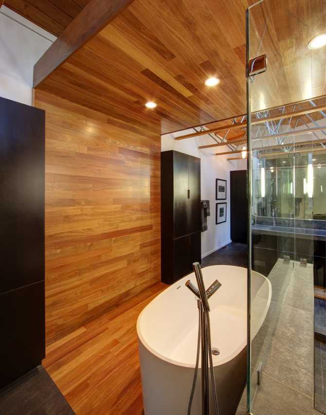 Дизайн ванной комнаты под дерево (фото) – идеи интерьера