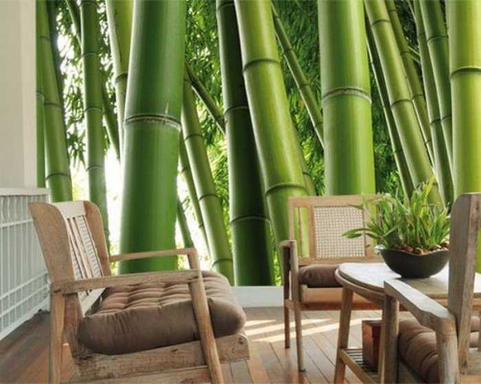 Кухня с потрясающей бамбуковой мебелью и неограниченными возможностями для хранения