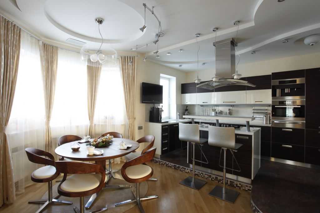 Кухня с эркером – дизайн интерьера и планировка (100 фото)
