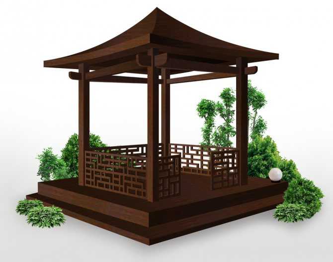Крыша для беседки в китайском стиле - восточная экзотика у вас на даче!