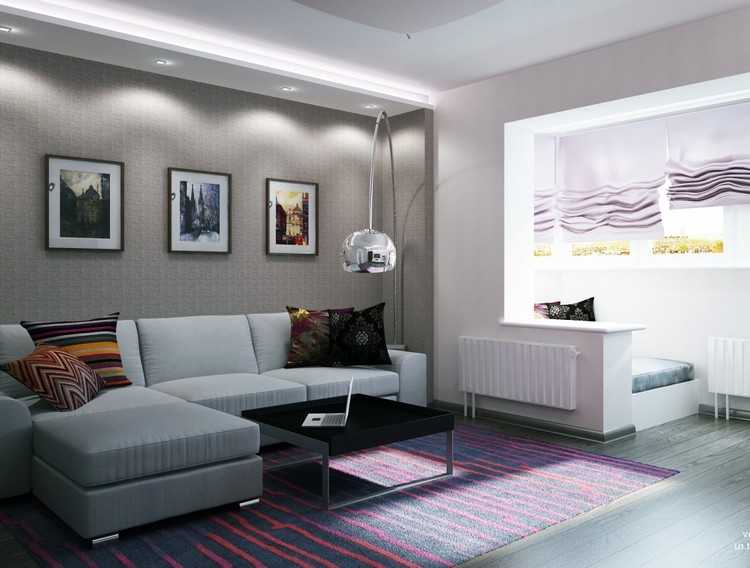 Современный дизайн интерьера комнаты площадью 12 кв м