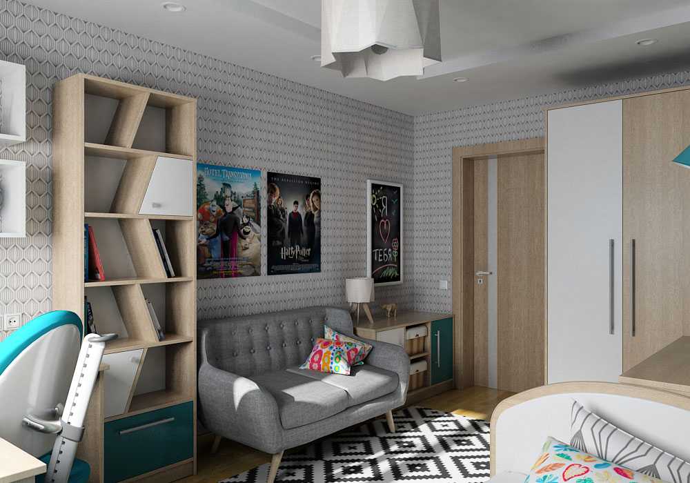 👨 дизайн подростковой комнаты: как выбрать обои и мебель