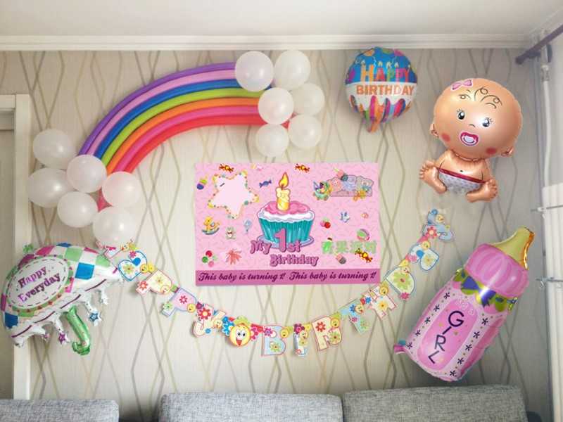 Как украсить комнату на первый день рождения ребенка 1 годик девочке и мальчику? больше 20 идей | все о детях, все для родителей