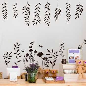 Как оформить декор стены в детской комнате наклейками своими руками