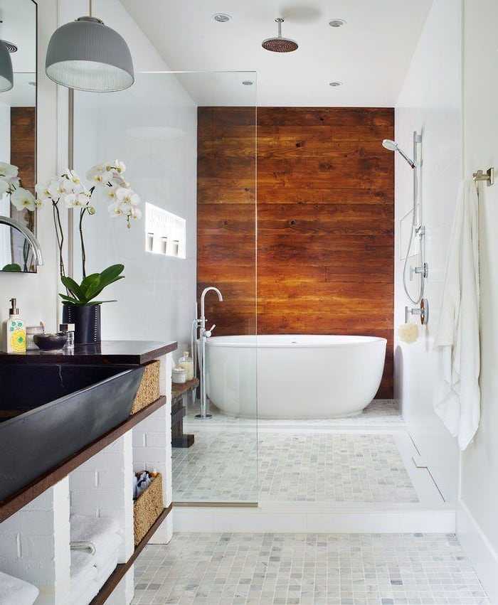 Ванная комната в деревянном доме – особенности обустройства, фото и видео