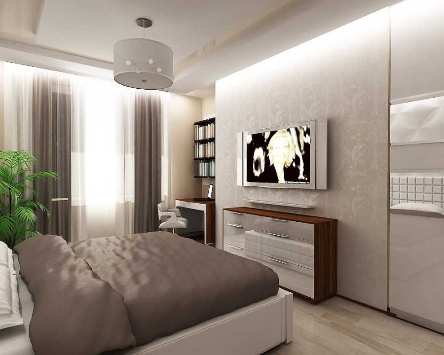 Дизайн прямоугольной гостиной комнаты 17 кв м, спальни с гардеробом
 - 37 фото
