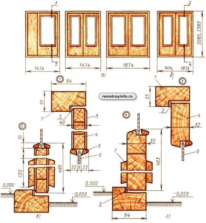 Этапы установки деревянных окон