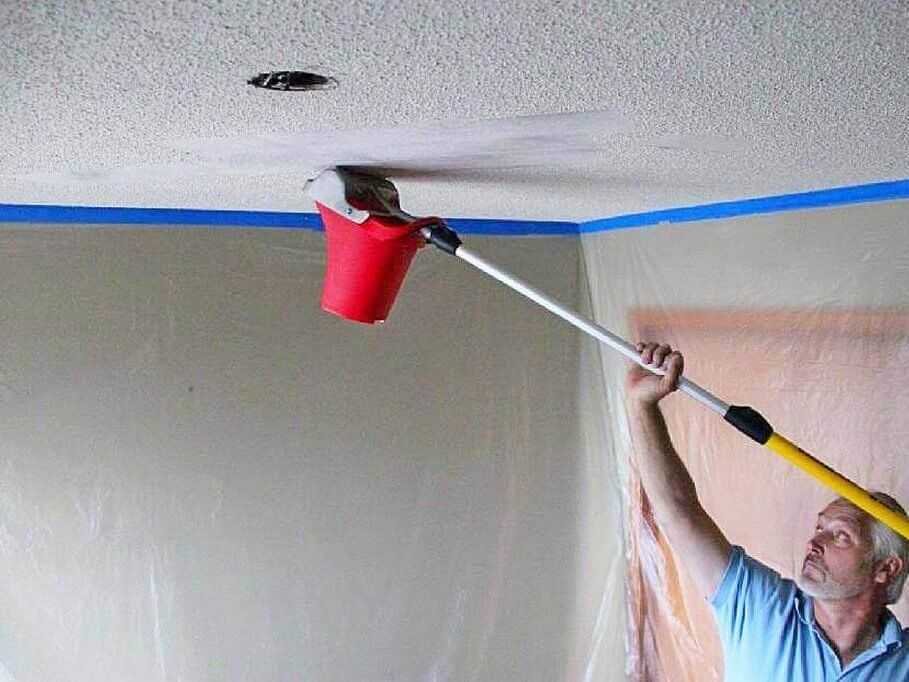 Как побелить потолок своими руками правильно без разводов