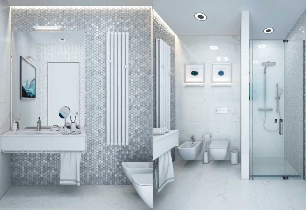 Дизайн узкой ванной комнаты: особенности обустройства и выбор сантехники - 31 фото