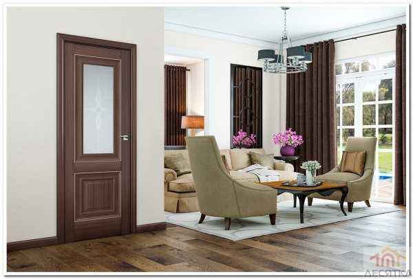Красивый современный дизайн входной двери с видом изнутри помещения Стильные, современные новинки дверей из натурального дерева, со стеклом на фото