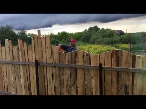 Как самому сделать забор из горбыля