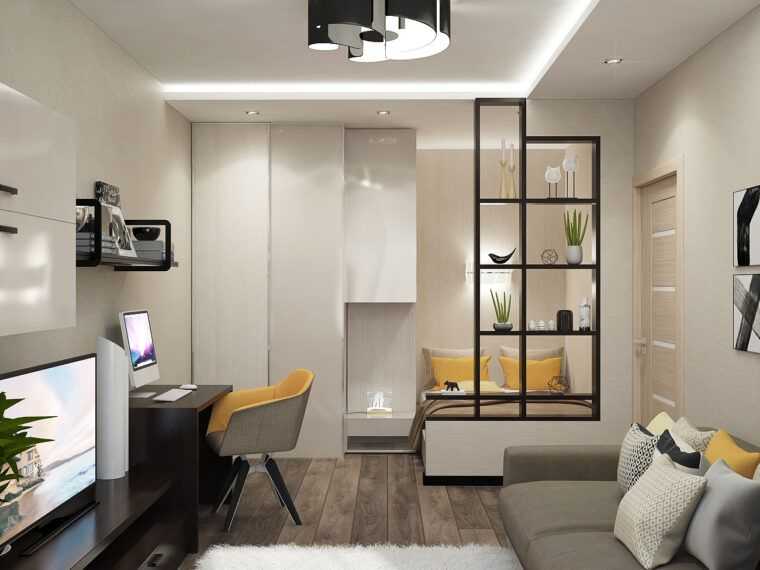 Дизайн интерьера квартиры-студии 25 кв. м