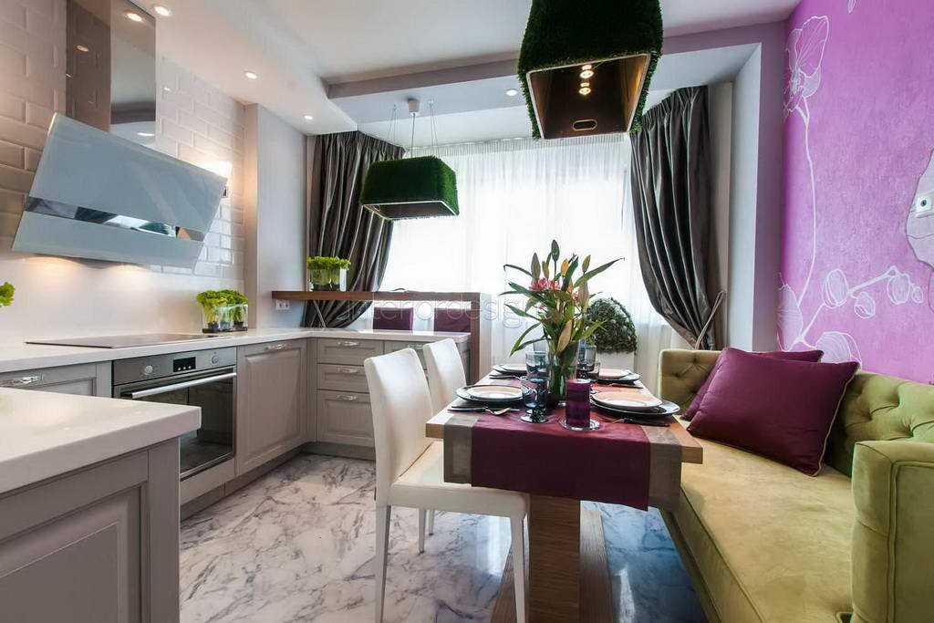 Планировка кухни 15 кв.м с диваном: варианты зонирования, виды отделки, цветовые решения и дизайн