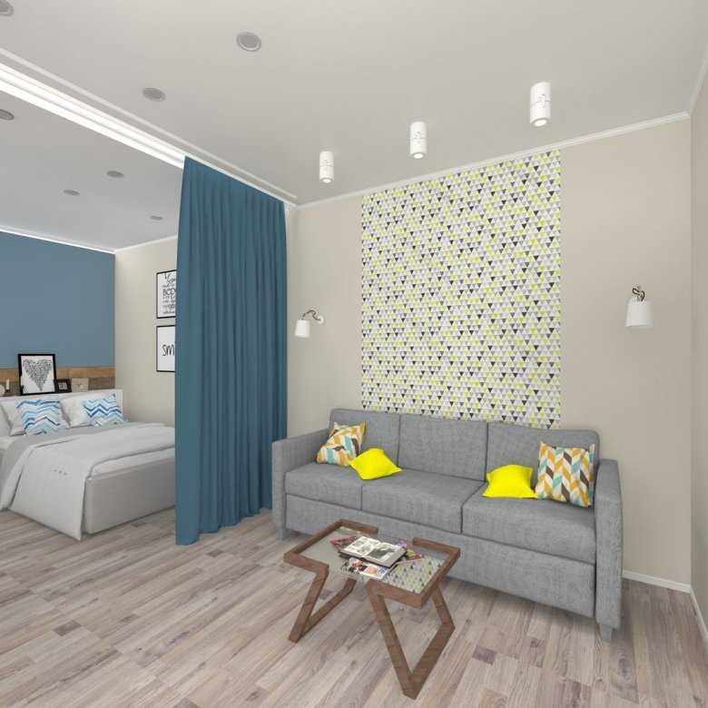 Вариации дизайна однокомнатной квартиры для семьи с ребенком - о комнате