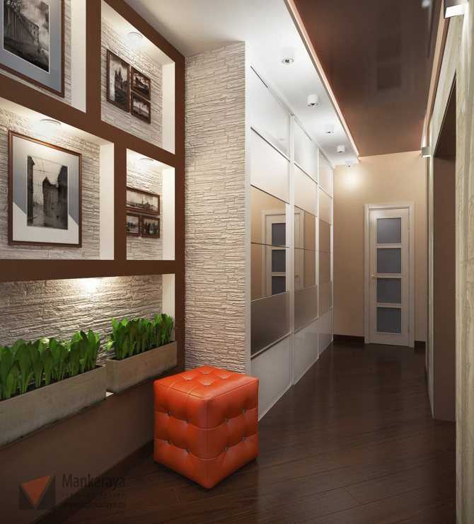 Какой выбрать дизайн прихожей в двухкомнатной квартире - отделка, свет и декорирование👥
