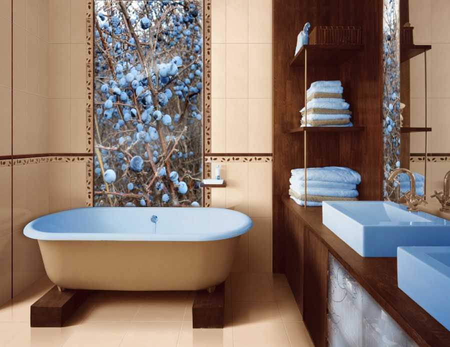 Отделка ванной комнаты 2020 — лучшие варианты оформления и обзор современных материалов — 91 фото