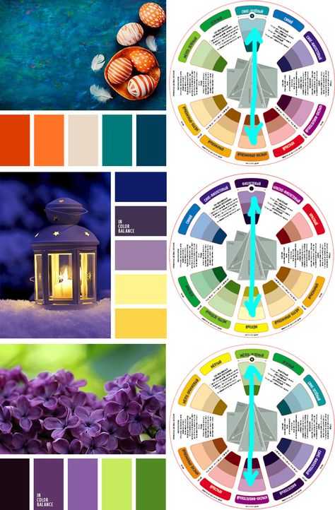 Сочетание цветов в интерьере [цветовой круг > таблица] + 121 фото