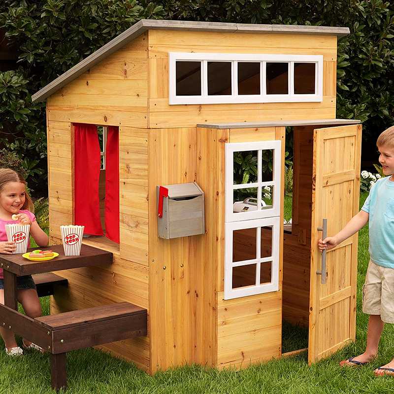 Как сделать детский маленький дачный домик из дерева для ребенка своими руками