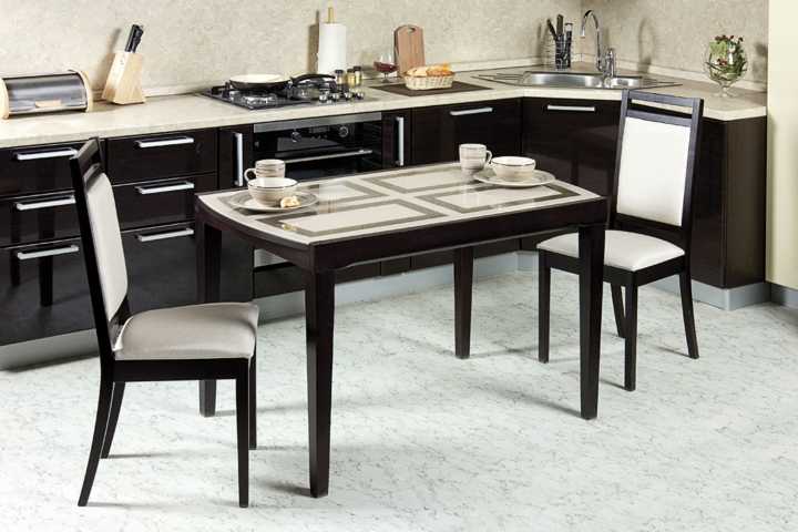 Выбор стола и стульев под дизайн интерьера кухни