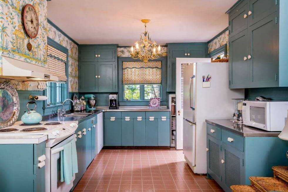 Синяя кухня 2021 в интерьере:  120+ новых идей. фото. тренды