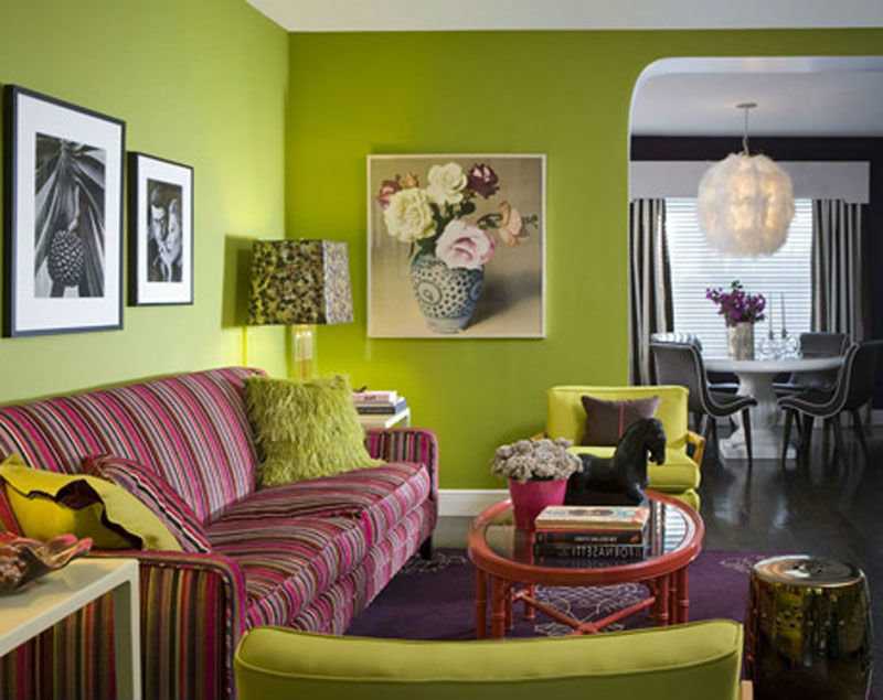 Цвет стен в гостиной со светлым полом, в теплых тонах
 - 33 фото