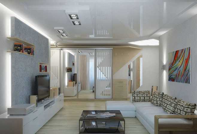 Дизайн маленького зала +75 фото примеров гармоничного интерьера