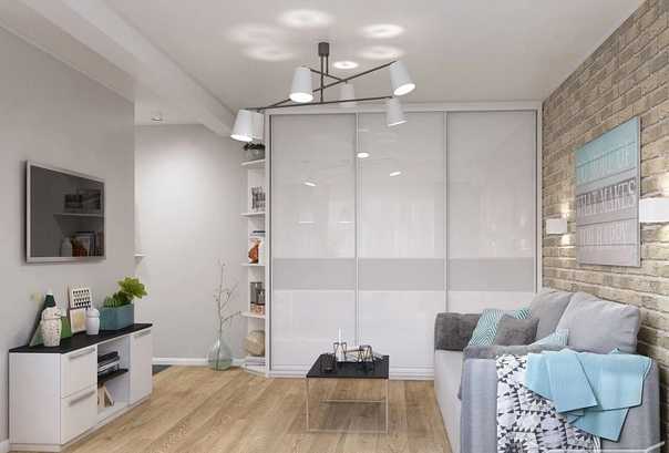 Зонирование однушки хрущевки: дизайн интерьера однокомнатной квартиры без перепланировки, маленькая студия