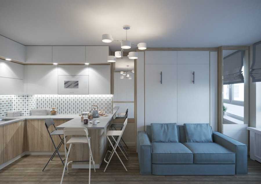 75 свежих идей дизайна кухни-гостиной 20 кв.м (реальные фото)