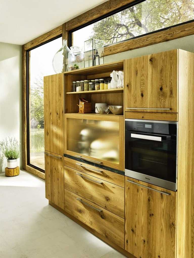 Кухни из массива дерева — замечательные идеи для мебели из благородного материала