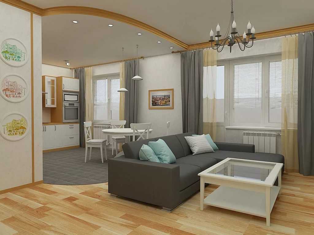 Квартира 65 кв.м: дизайн 2-комнатной, ремонт современной евротрешки, планировка двушки, варианты стилевого оформления интерьера, фото