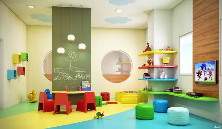 Дизайн интерьера детского сада. идеи оформления различных помещений в детском саду.
