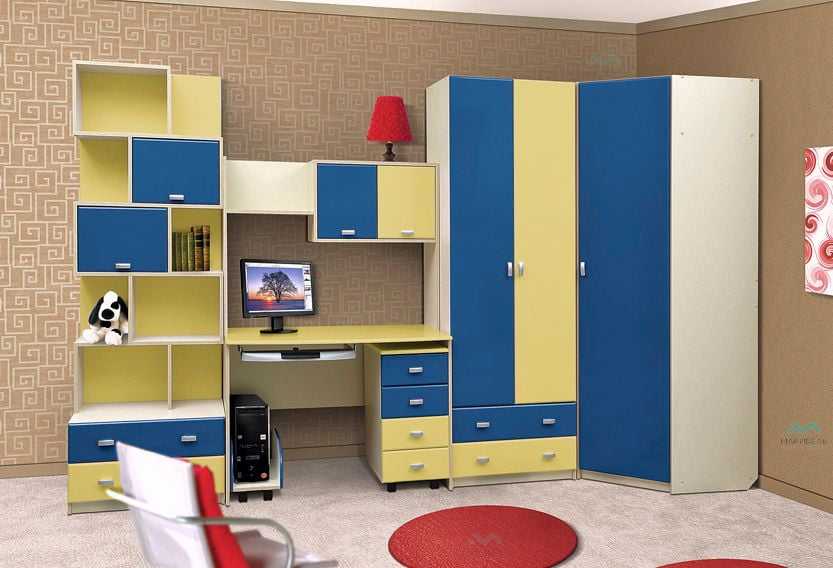 Отличительные характеристики разных видов шкафов в детскую, их размеры