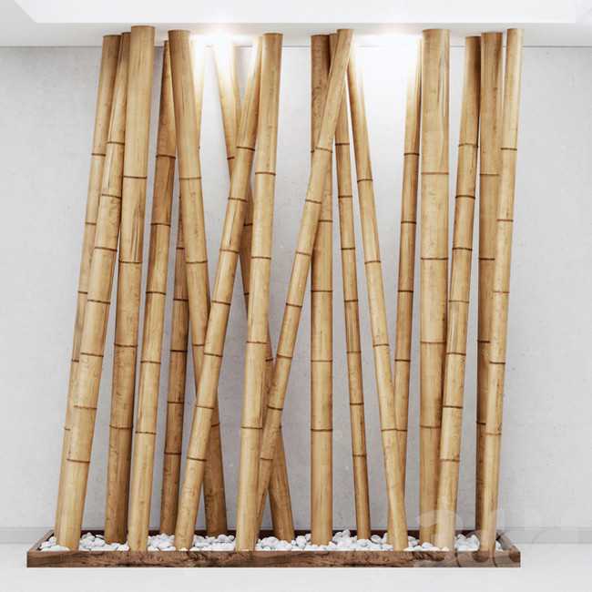 Бамбук в интерьере квартиры — оформление, дизайн