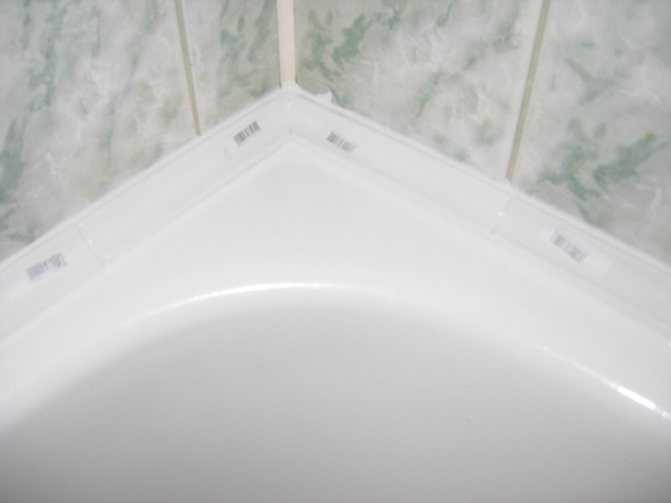 Плинтус для ванной - пластиковый, акриловый, силиконовый и пвх