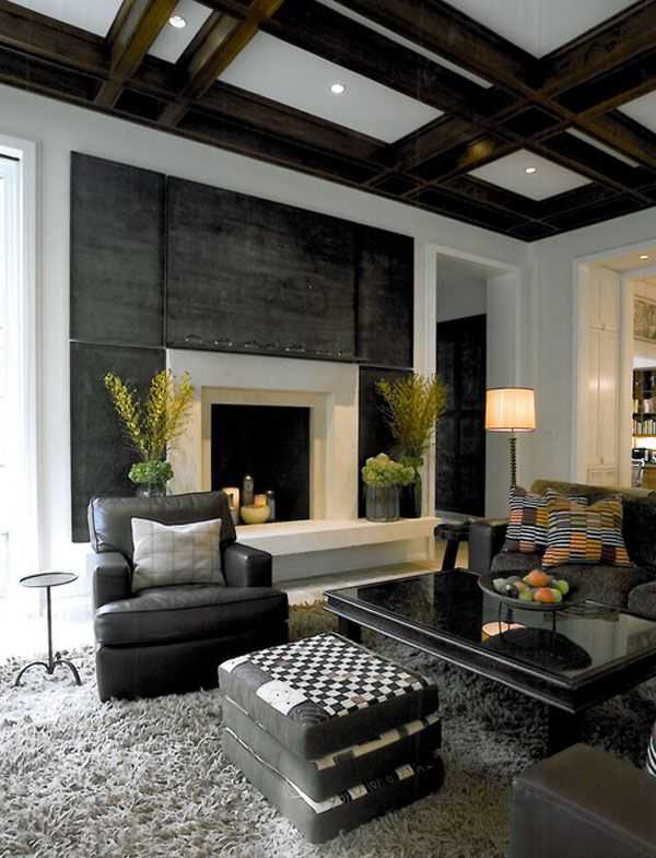 Серый потолок в интерьере: дизайн, виды (матовый, глянец, сатин), освещение, сочетание со стенами