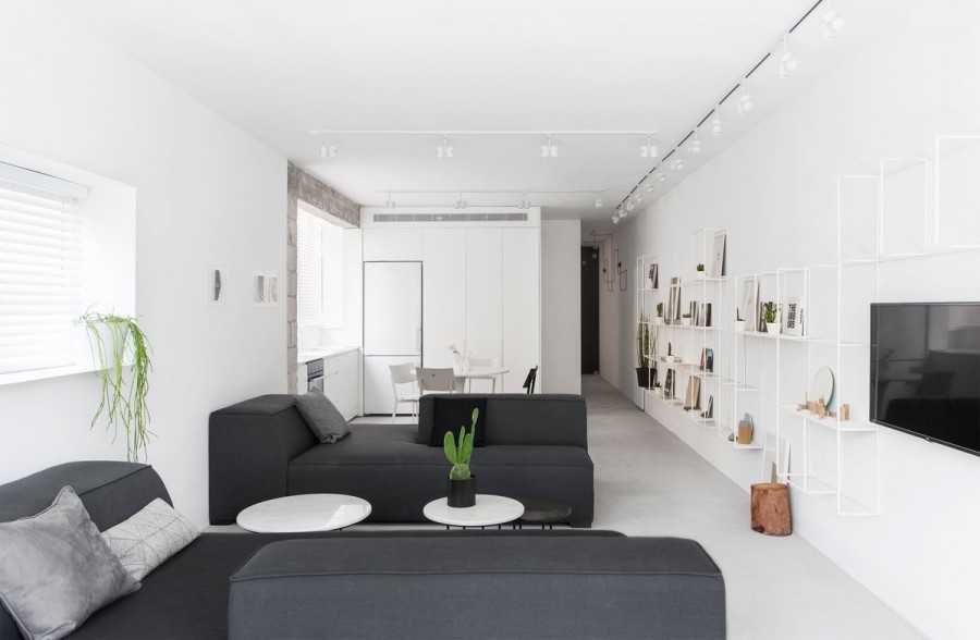 Гостиная в стиле минимализм: дизайн интерьера 2021/22 на фото