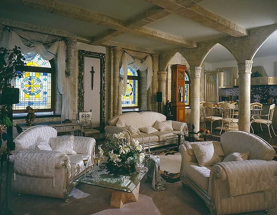 Готический стиль в интерьере: спальня, гостиная, мебель в особняке
 - 22 фото