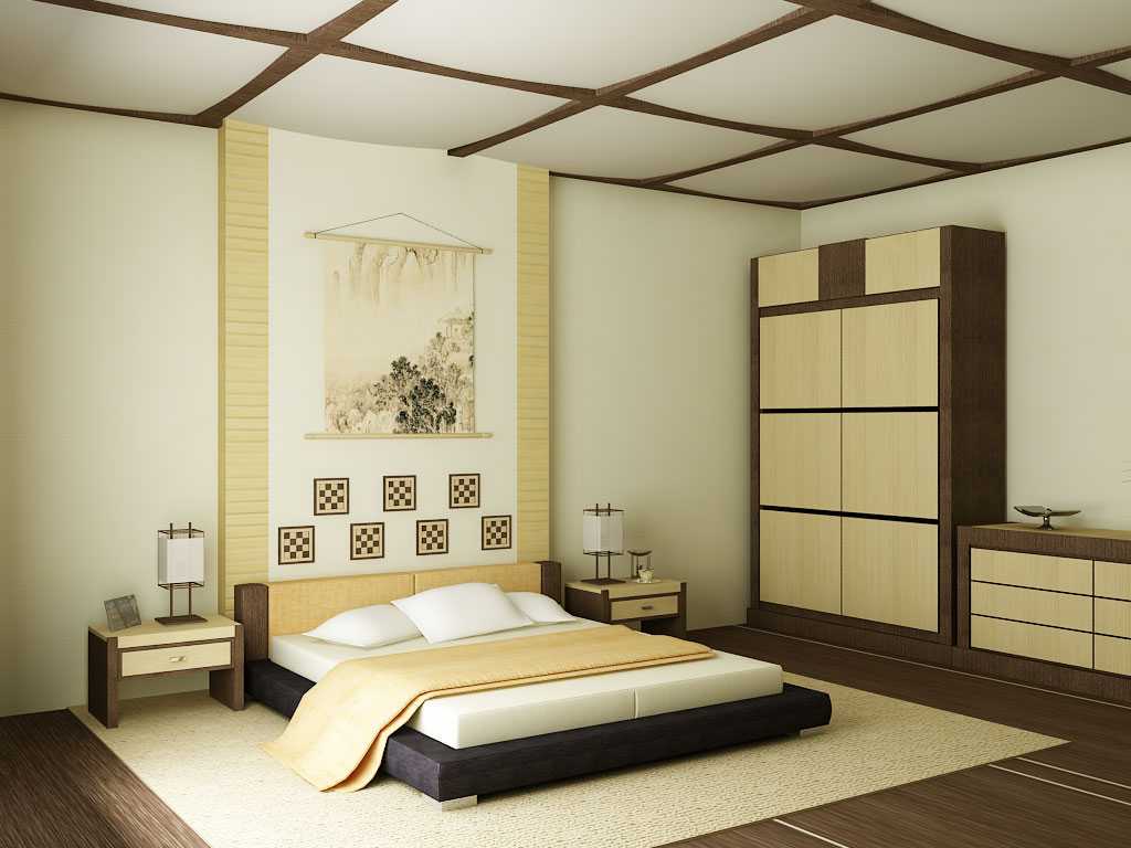 Спальня в японском стиле: 100 фото модных идей - дизайн интерьера