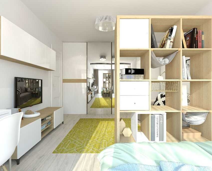 Дизайн однокомнатной квартиры 40 кв м для семьи с ребенком. основные способы зонирования | всё об интерьере для дома и квартиры