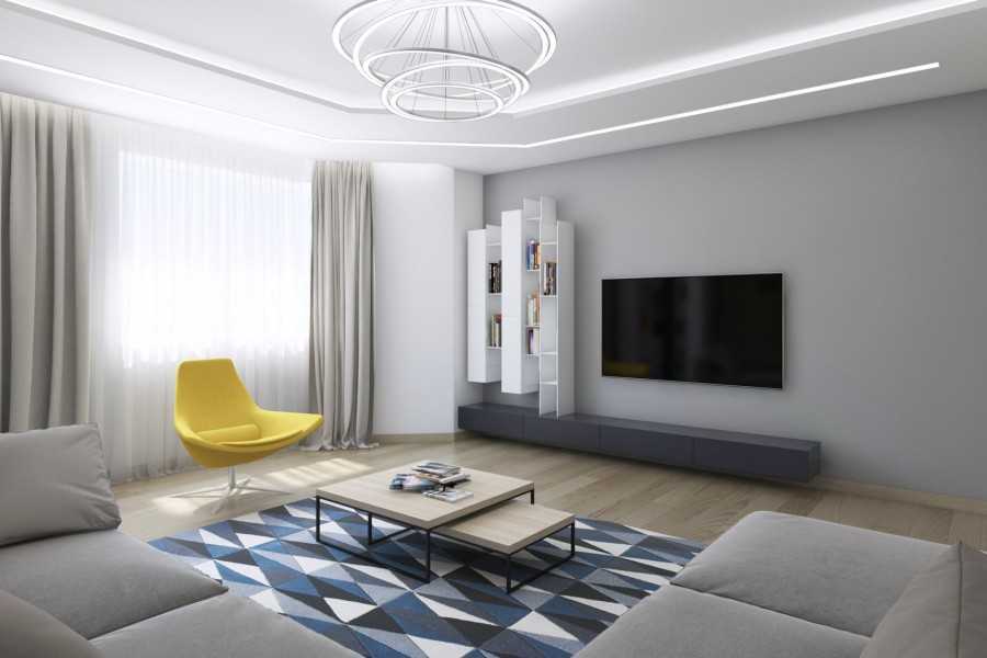 Гостиная в стиле минимализм: дизайн интерьера 2021/22 на фото