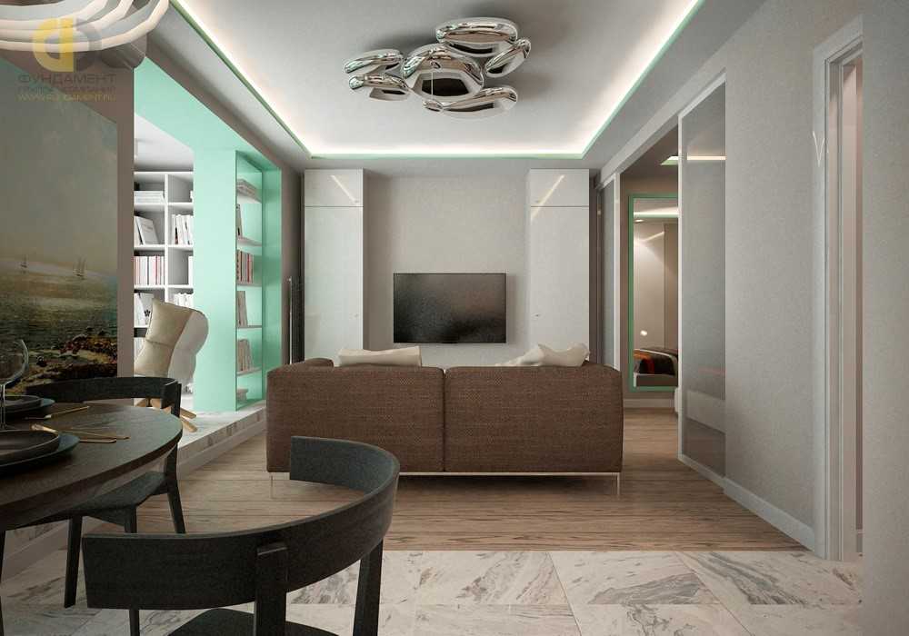 Дизайн двухкомнатной квартиры: оптимизация пространства с помощью зонирования и перепланировки