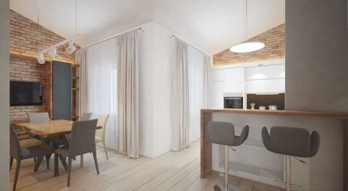 Идеи дизайна, планировки и зонирования кухни-гостиной 19 кв. м с фотопримерами - 29 фото