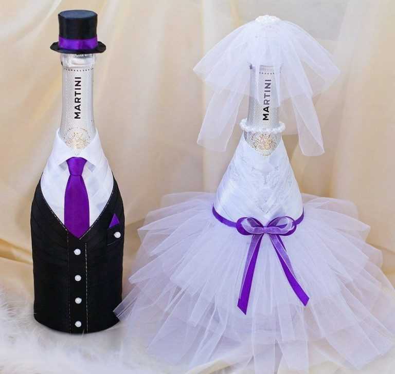 Свадебные бутылки своими руками мастер-класс 👰 украшение шампанского на свадьбу