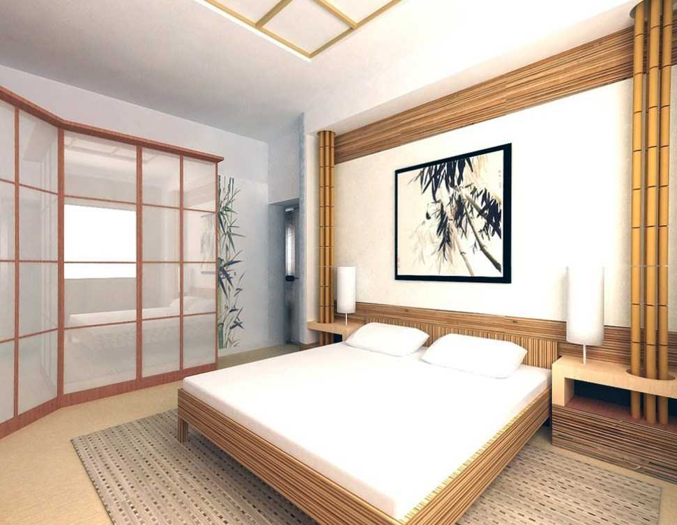 Дизайн спальни в японском стиле -