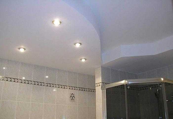 Потолок из гипсокартона в ванной: за и против, особенности монтажа
